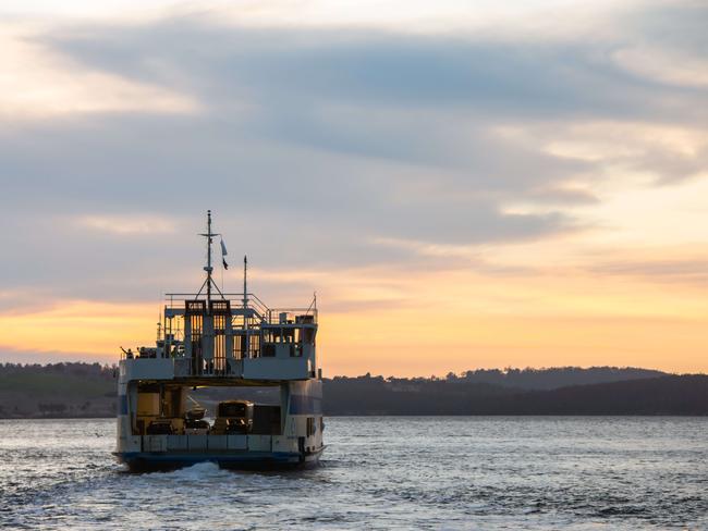 HR MV Mirambeena final sailing from Kettering across the D'Entrecasteaux Channel.  Picture: Chris Crerar  ***MUST CREDIT CHRIS CRERAR***