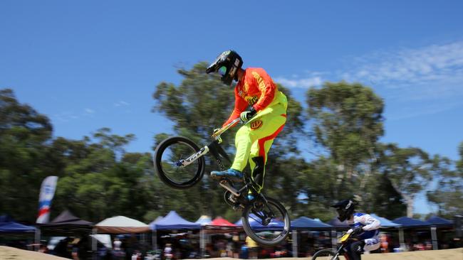 Action from the Castle Hill BMX Club's annual BMX Open.