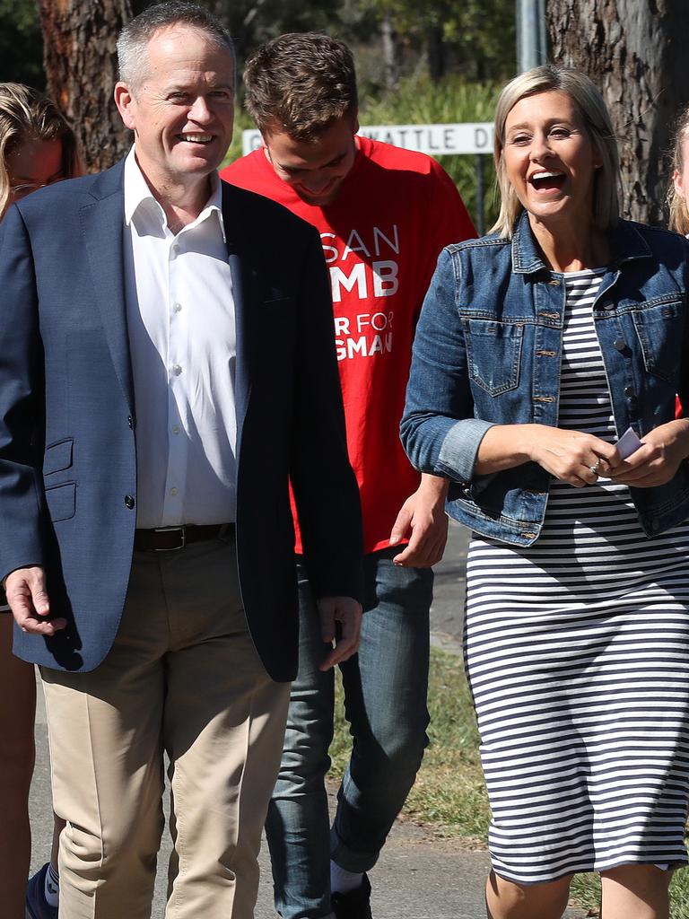 And, Bill Shorten also lends his support to Susan Lamb. Picture: Liam Kidston