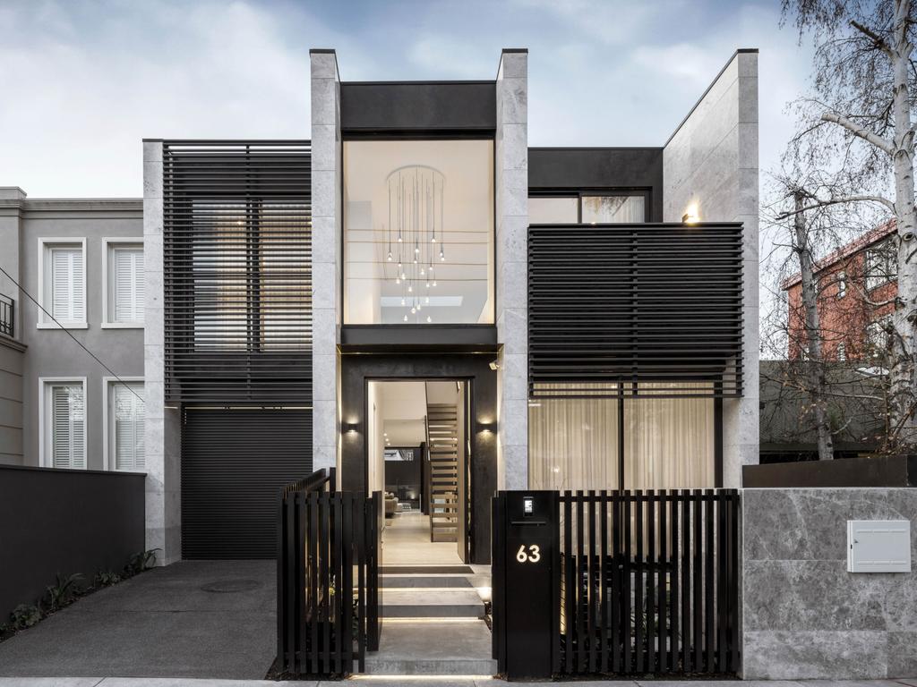 The new home at 63 Lang St, South Yarra is up for sale.