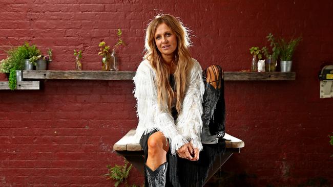 Country singer Kasey Chambers is releasing the second range of her fashion label 'Poetry by Kasey and Renee'. Picture: Toby Zerna