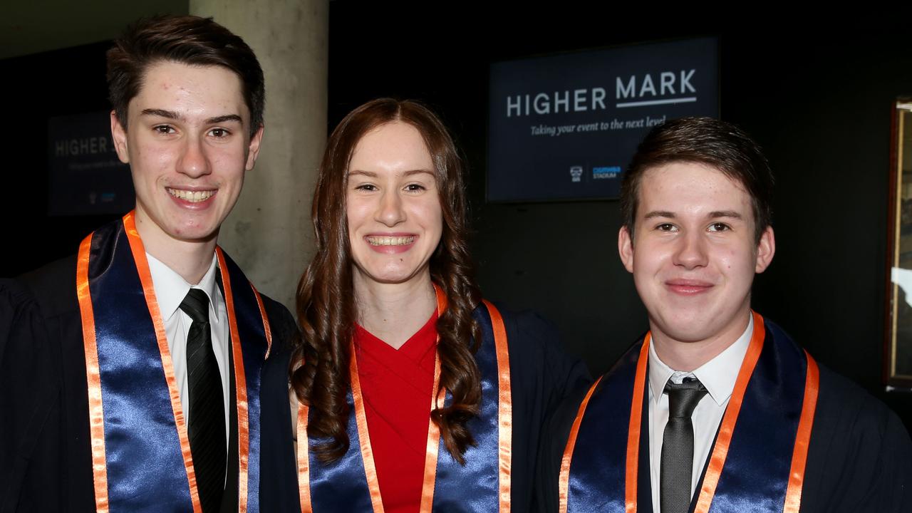 Western Heights College graduation at GMHBA stadium. Picture: Mike Dugdale