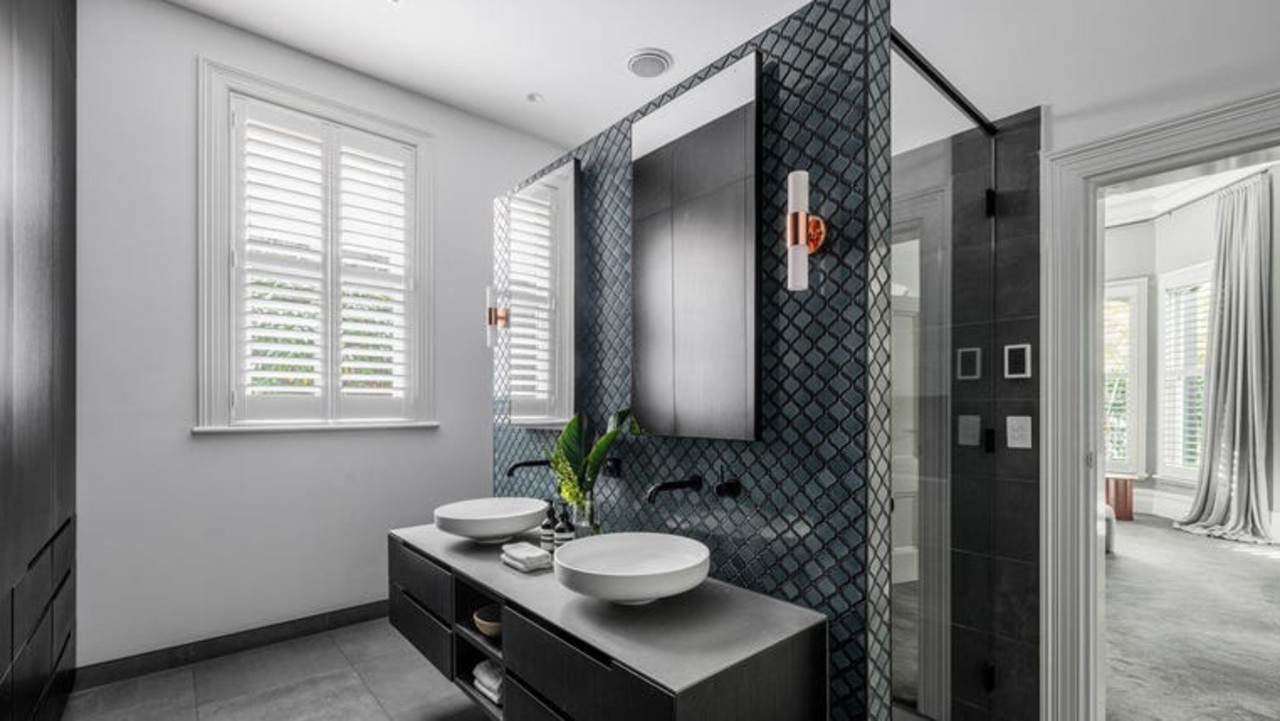One of the three bathrooms.