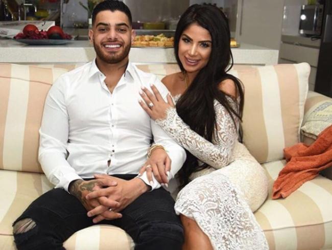 Wedding ... John Ibrahim’s nephew Sam Sayour and Salim Mehajer’s sister Aisha.