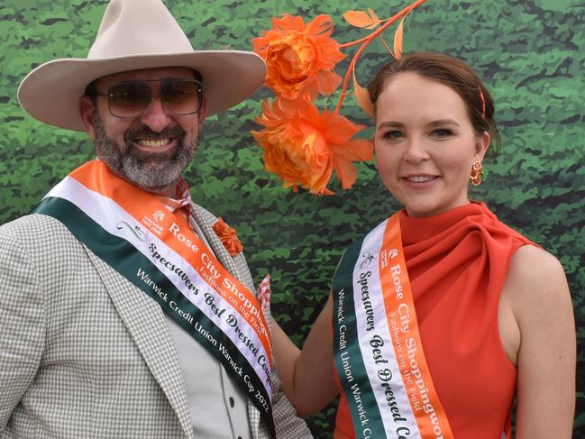 Daniel McCulum and Emma Clarke won the Fashion on the Field  (Photo: Michael Hudson/ Warwick Daily News)