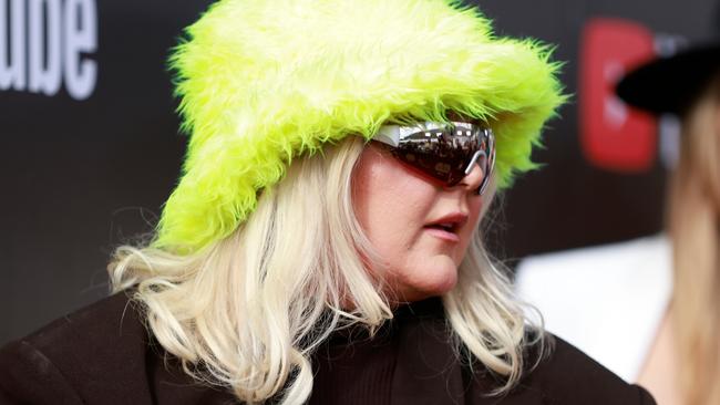 Tones and I is all mystery, cloaking herself in heavy sunglasses and a huge hat. Picture: Getty