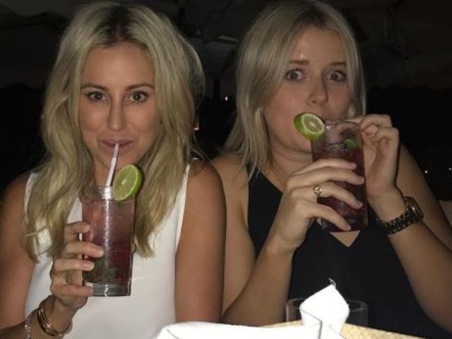 Drinks with the boss: Gemma Oldfield captioned this snap ‘Girl Gone Wild!’ Picture: Instagram