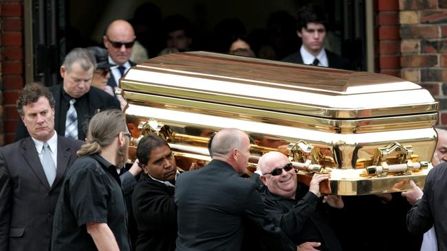 Gangland killer Carl Williams’ funeral.