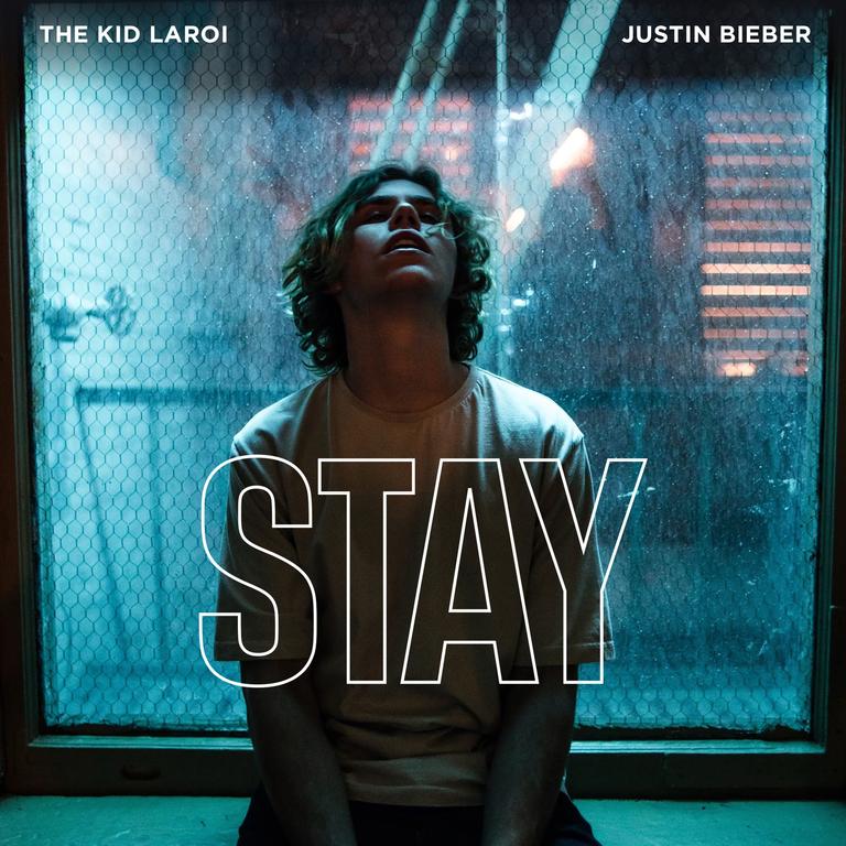 The Kid Laroi x Justin Bieber cover art for Stay.