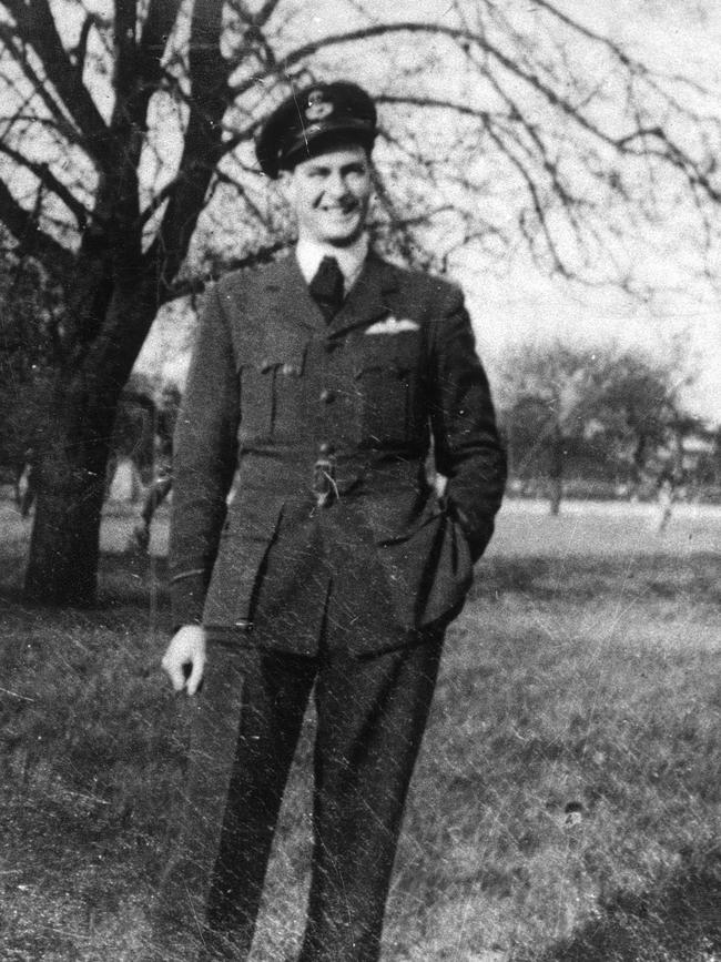 Australian Test cricketer Keith Miller in his air force uniform.