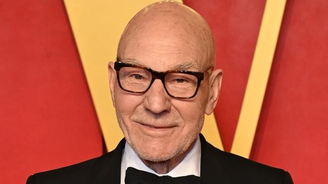 BEVERLY HILLS, CALIFORNIA – MARCH 10: (L-R) Patrick Stewart and Sunny Ozell attend the 2024 Vanity Fair Oscar Party Hosted By Radhika Jones at Wallis Annenberg Center for the Performing Arts on March 10, 2024 in Beverly Hills, California. (Photo by Jon Kopaloff/Getty Images for Vanity Fair)