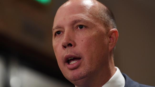 Minister for Home Affairs Peter Dutton. Picture: AAP.