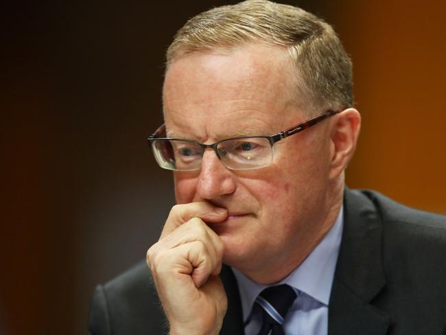 Philip Lowe, governor of the Reserve Bank of Australia (RBA), attends a hearing before the House of Representatives economics committee in Sydney, Australia, on Friday, Feb. 22, 2019. LoweÂ said he retains the policy flexibility to respond to the trajectory of the economy, reiterating that the chances of an interest-rate hike and cut are more evenly balanced. Photographer: Brendon Thorne/Bloomberg