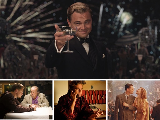 Leonardo DiCaprio in the Great Gatsby, with Jack Nicholson in The Departed, in Once Upon A Time in Hollywood, with Cate Blanchett in The Aviator