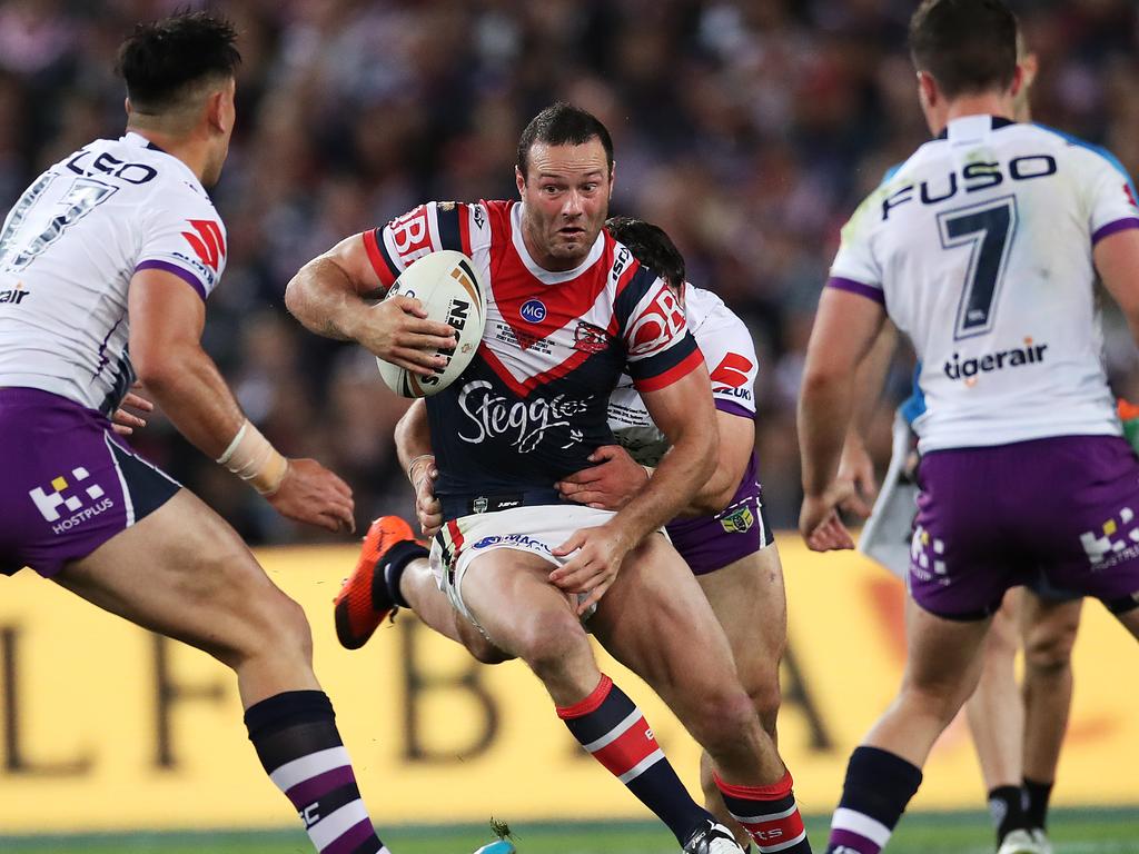 Boyd Cordner during the 2018 NRL Grand Final between the Sydney Roosters and Melbourne Storm at ANZ Stadium. Picture. Phil Hillyard