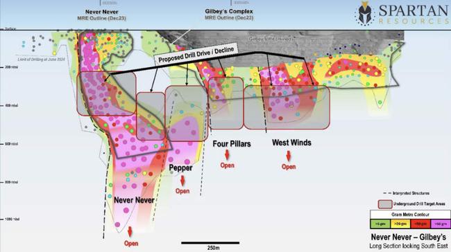 The Dalgaranga high-grade gold deposits. Source: SPR.