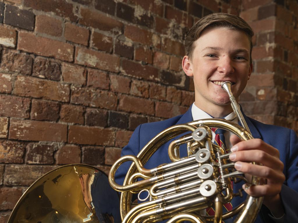 Seaton Robinson of Downlands College after competing in a solo section of the 78th City of Toowoomba Eisteddfod at The Empire, Saturday, July 27, 2024. Picture: Kevin Farmer