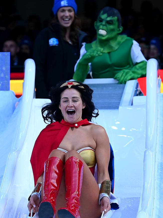 Michelle Payne as Wonder Woman. (Photo by Quinn Rooney/Getty Images)