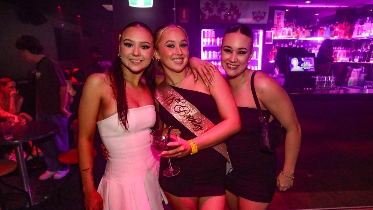 Tahliya Evans, Lily McLean and Macey Gore at Cocktails Picture: Kitt O'Halloran