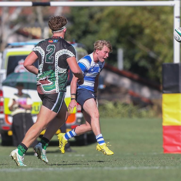 Charlie O’Connell. GPS First XV rugby between Nudgee College and BBC. Photos by Stephen Archer