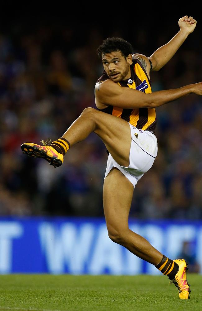 Incoming Hawthorn president Peter Nankivell hopes the Hawks can mend its relationship with premiership hero Cyril Rioli (Pictured). (Photo by Michael Willson/AFL Media/Getty Images)