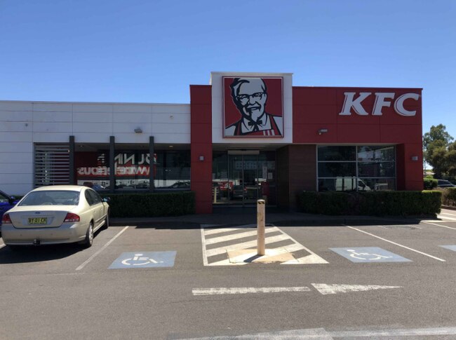 How the KFC East Dubbo restaurant currently looks. Picture: BD Architecture Interiors