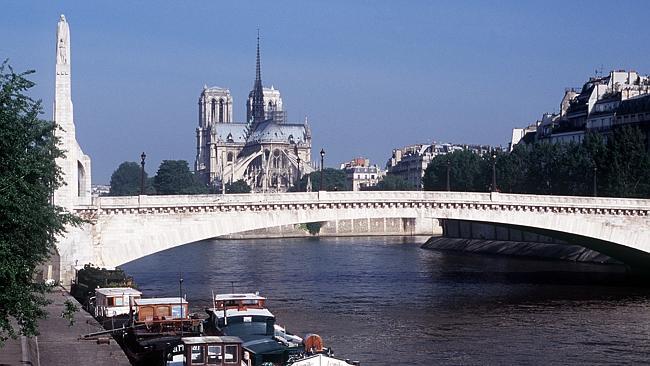 More beautiful than Brisbane? Paris’ famous River Seine with the Notre Dame in the background. Picture: Marianne Lacey