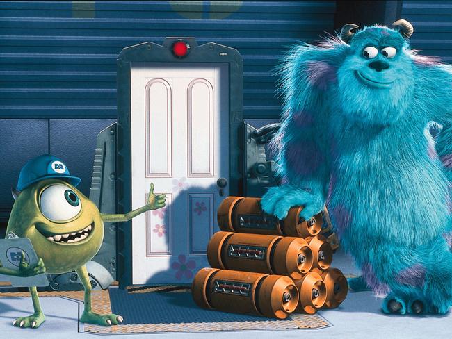 Scene from 2001 animated film 'Monsters Inc'. Picture: Supplied