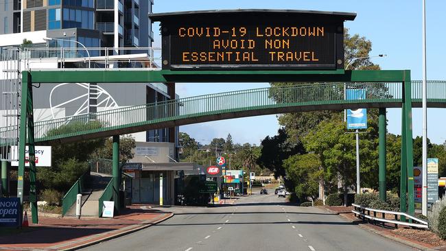 The Canning Highway in Perth on Monday. Picture: Getty Images)