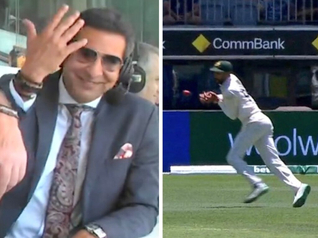 Wasim Akram wasn't happy with that one.