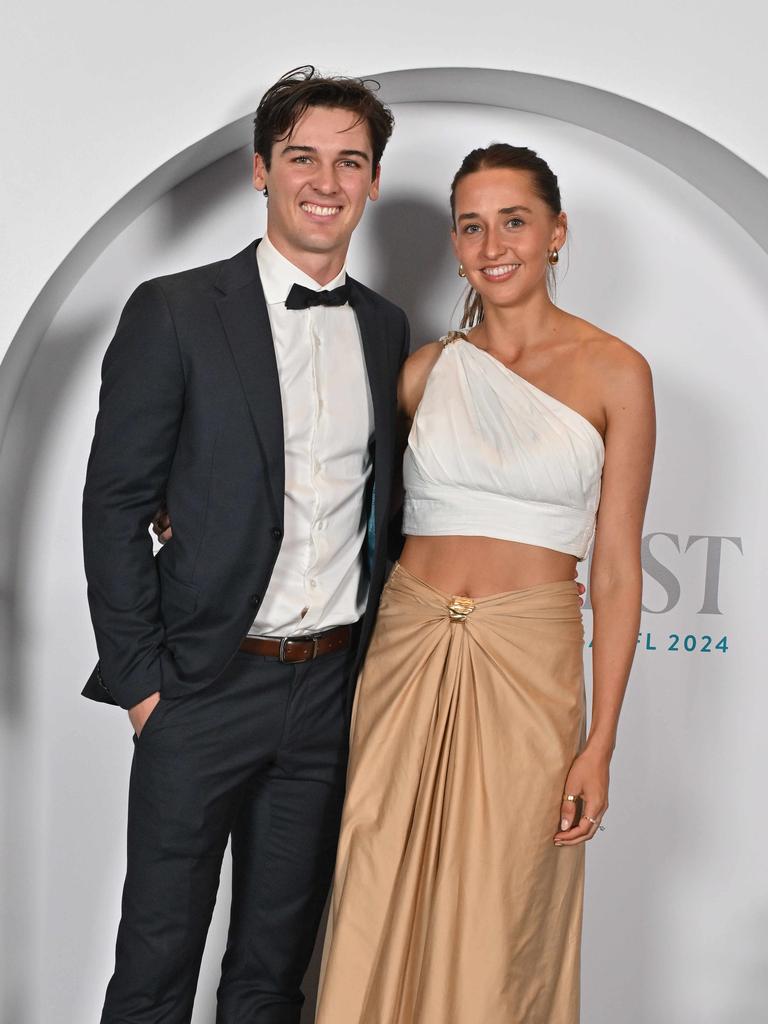 Connor Rozee and Maisie Packer on the Port Adelaide AFL/SANFL Best &amp; Fairest. Picture: Brenton Edwards