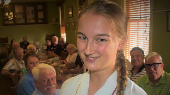 McAuley Catholic School Year 12 student Charleze Girdler was the special guest speaker talking about her National Youth Science Forum in Canberra at Grafton Midday Rotary's lunch in the Captain's Table room at Roche's Family Hotel on Wednesday, 3rd March, 2021. Photo Bill North / The Daily Examiner