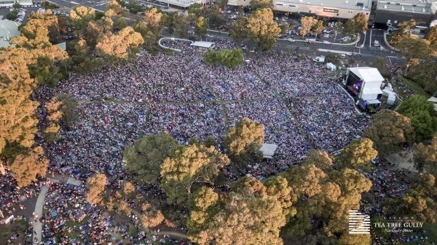 The Carols attracted about 45,000 people in 2019. Picture: Tea Tree Gully Council