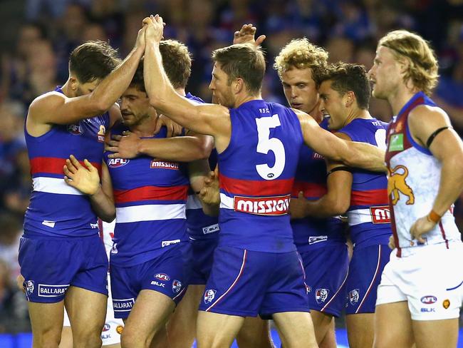 The Dogs had plenty of options up forward. Picture: Quinn Rooney/Getty Images