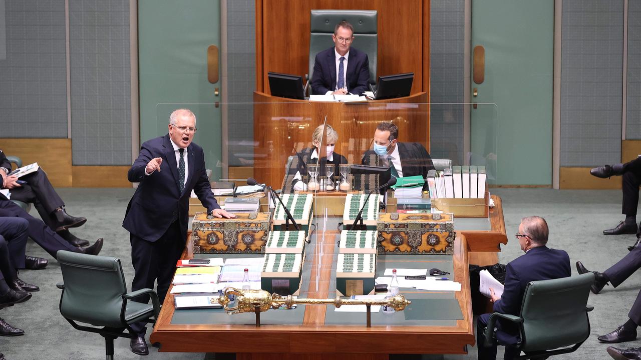 Prime Minister Scott Morrison (left) is from the Liberal Party, while Anthony Albanese (right) leads the Labor Party in opposition. Picture: Gary Ramage