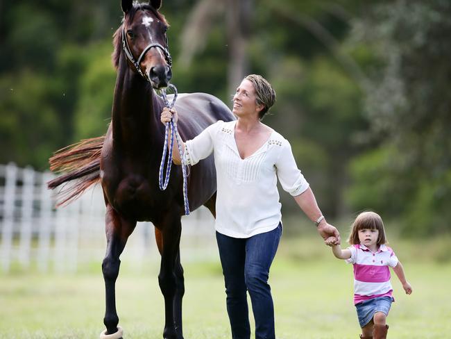 Kristen Buchanan with her daughter Mackenzie (Picture: Peter Clark)