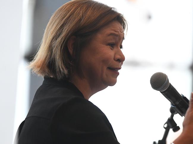 ABC Managing Director Michelle Guthrie to speaks to the Melbourne Press Club. Picture: AAP