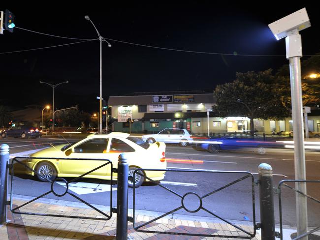 Red light and speed camera being tested at the corner of Nepean Highway and Davey St Frankston.