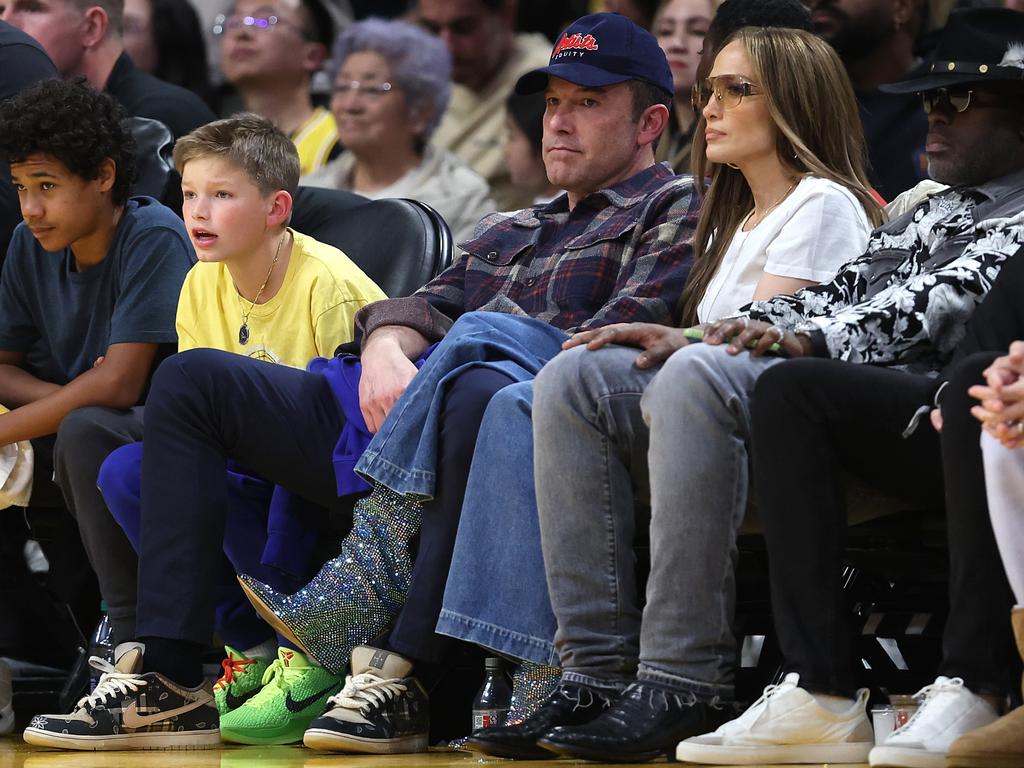 Ben and J Lo attend a basketball game on March 16 … Picture: Getty