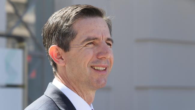 Simon Birmingham has accused the Labor states of co-ordinating an attack on the Prime Minister. Picture: NCA NewsWire / Emma Brasier