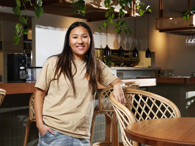 Sisterhood Cafe owner Yasmin Chung. Picture: ZAK SIMMONDS