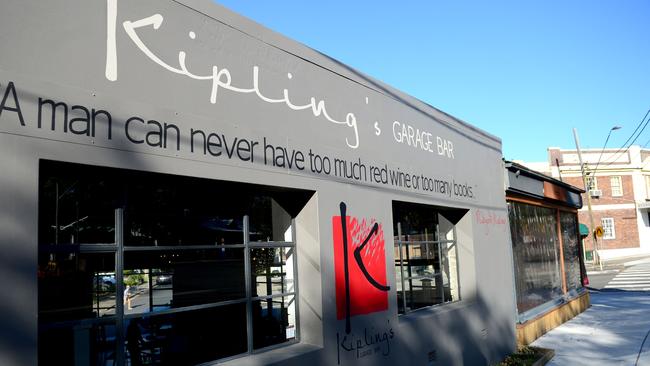 The exterior of Kipling’s Garage Bar in Turramurra. Picture: Jeremy Piper