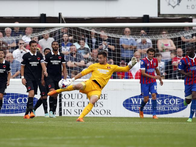 Former Tasmanian Alex Cisak in action for English League Two side Leyton Orient. Picture: Simon O’Connor