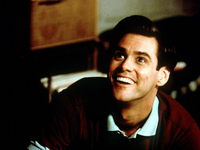 Actor Jim Carrey in scene from film "The Truman Show".