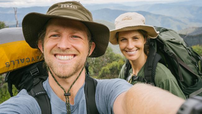 Cam and Elise Greenwood on one of their research trips. Picture: Supplied