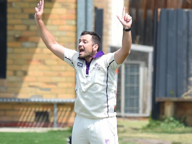 Druids skipper Leigh Wilson appeals for a wicket. Picture: Josie Hayden