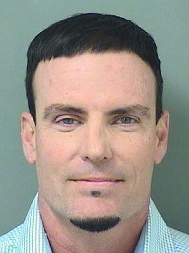 Vanilla Ice, also known as Robert Van Winkle poses for his mugshot after being arrested on burglary charges on February 18, 2015 in Lantana, Florida. Police arrested him for taking various items from a residential home in Florida. (Photo by Palm Beach County Sheriff’s Office via Getty Images)
