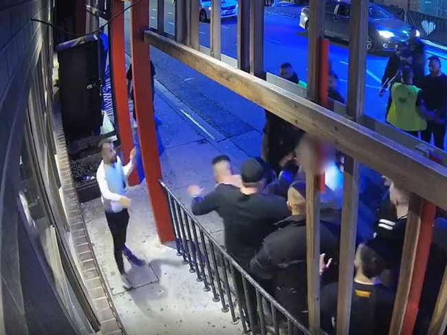 CCTV footage of the brawl outside the Love Machine nightclub. Picture: Victoria Police