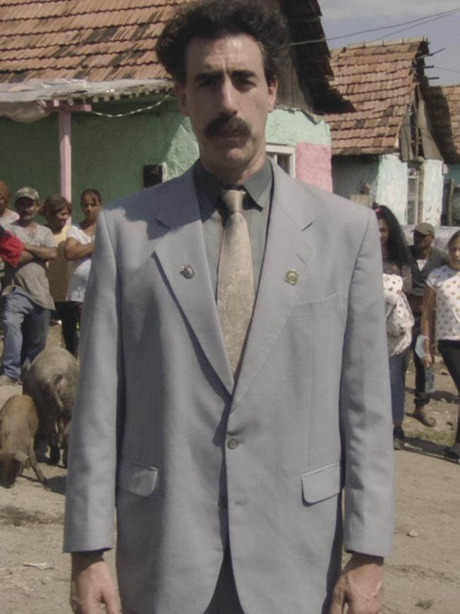 Sacha Baron Cohen is pictured in Borat Subsequent Moviefilm. Courtesy of Amazon Studios