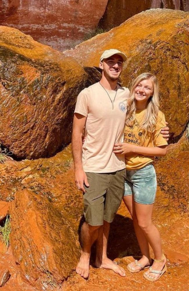 Brian Laundrie and Gabby Petito had a troubled relationship on the road before she vanished and her remains were found in a Wyoming park. Picture: Instagram.